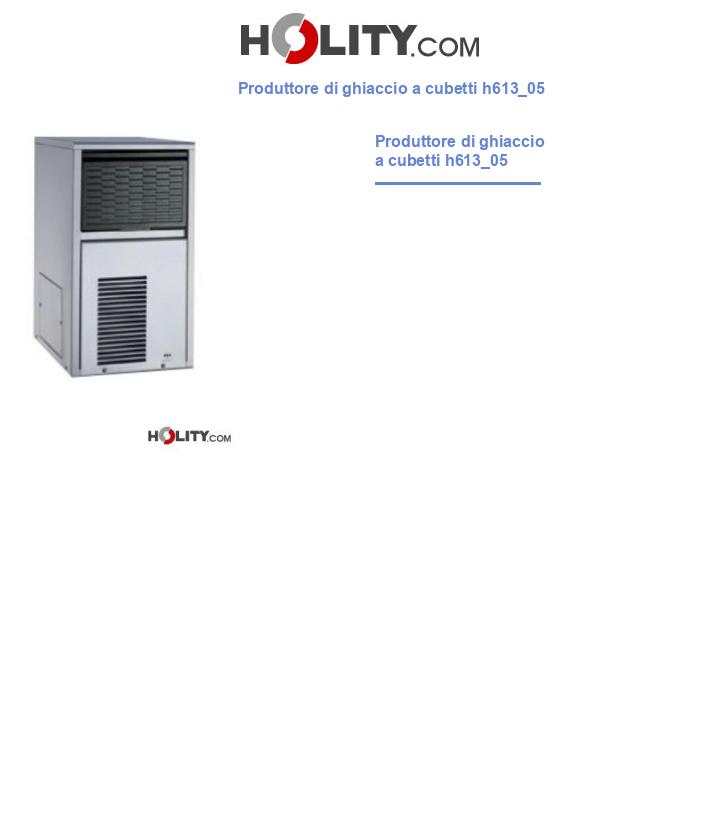 Produttore di ghiaccio a cubetti h613_05