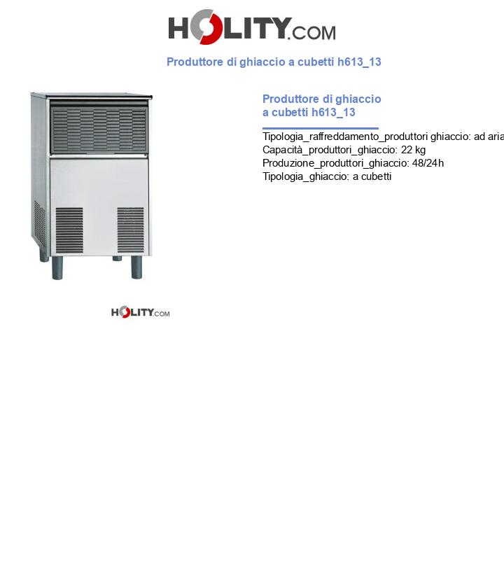 Produttore di ghiaccio a cubetti h613_13