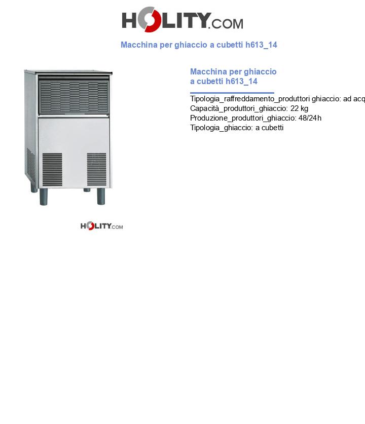 Macchina per ghiaccio a cubetti h613_14