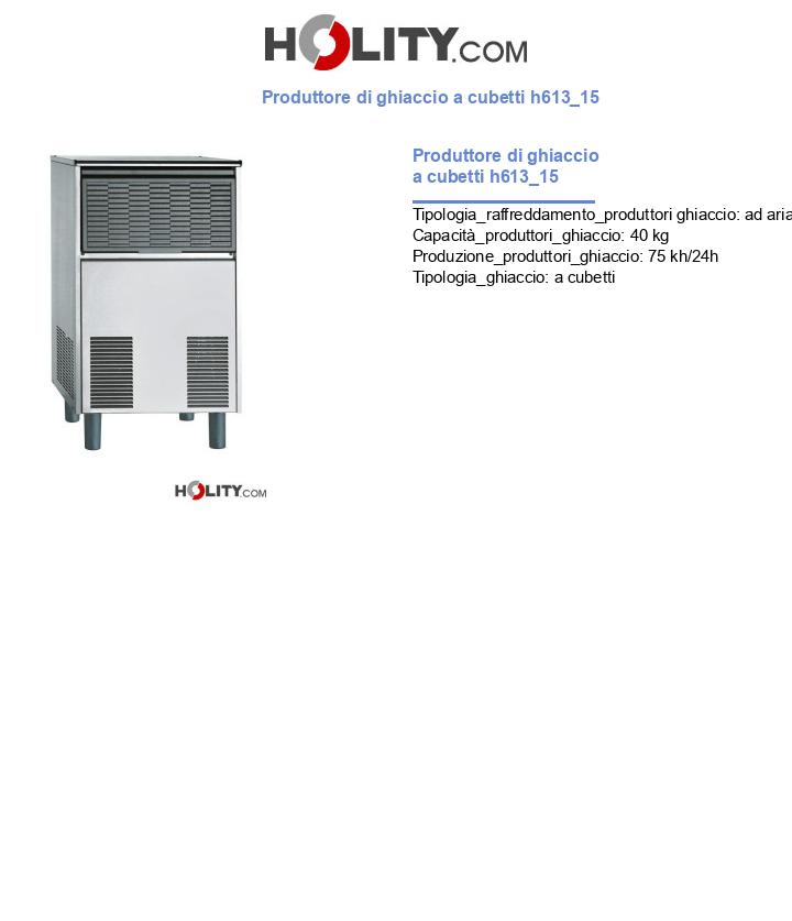 Produttore di ghiaccio a cubetti h613_15