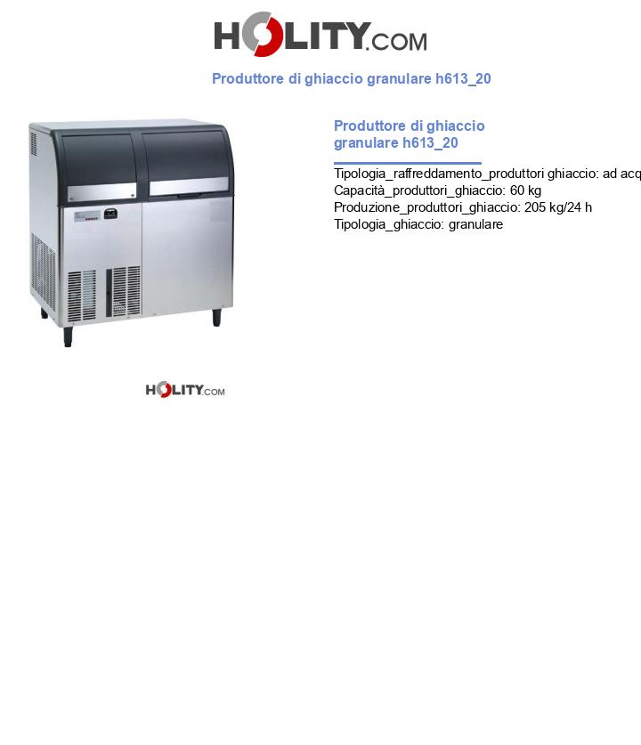 Produttore di ghiaccio granulare h613_20
