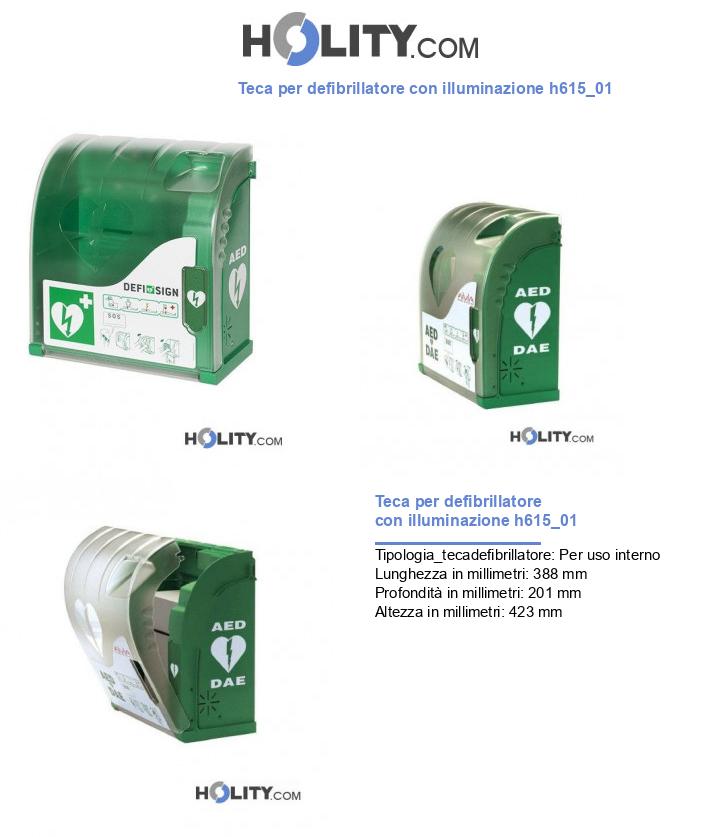 Teca per defibrillatore con illuminazione h615_01