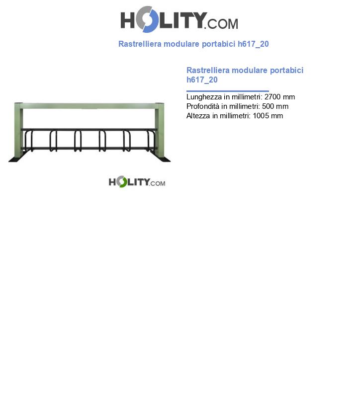 Rastrelliera modulare portabici h617_20