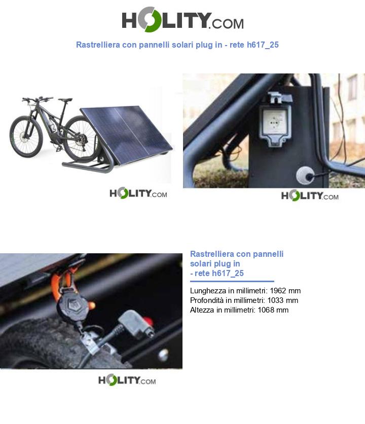 Rastrelliera con pannelli solari plug in - rete h617_25