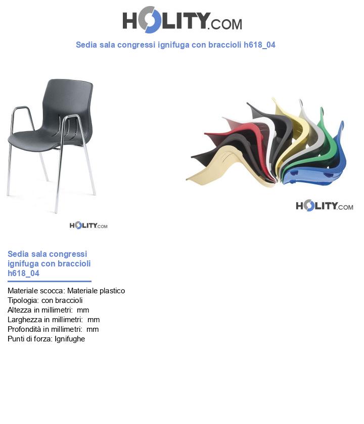 Sedia sala congressi ignifuga con braccioli h618_04
