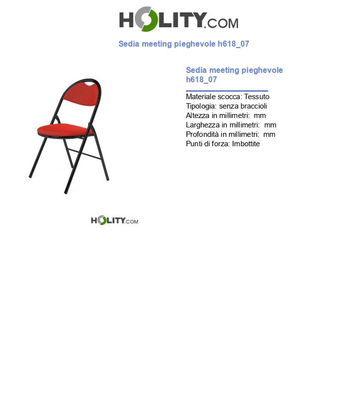 Sedia meeting pieghevole h618_07