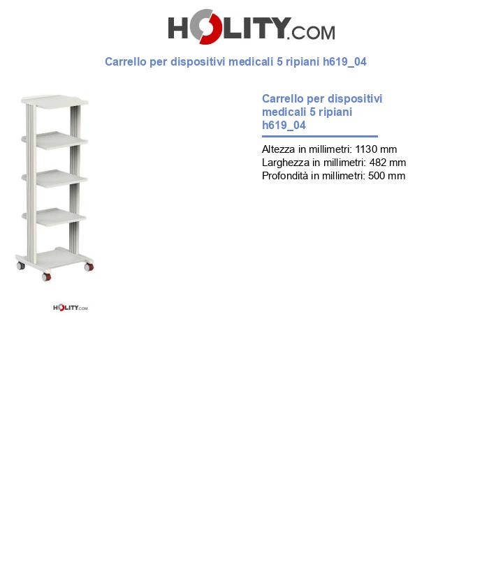 Carrello per dispositivi medicali h619_04