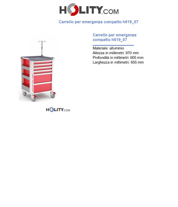 Carrello per emergenza compatto h619_07