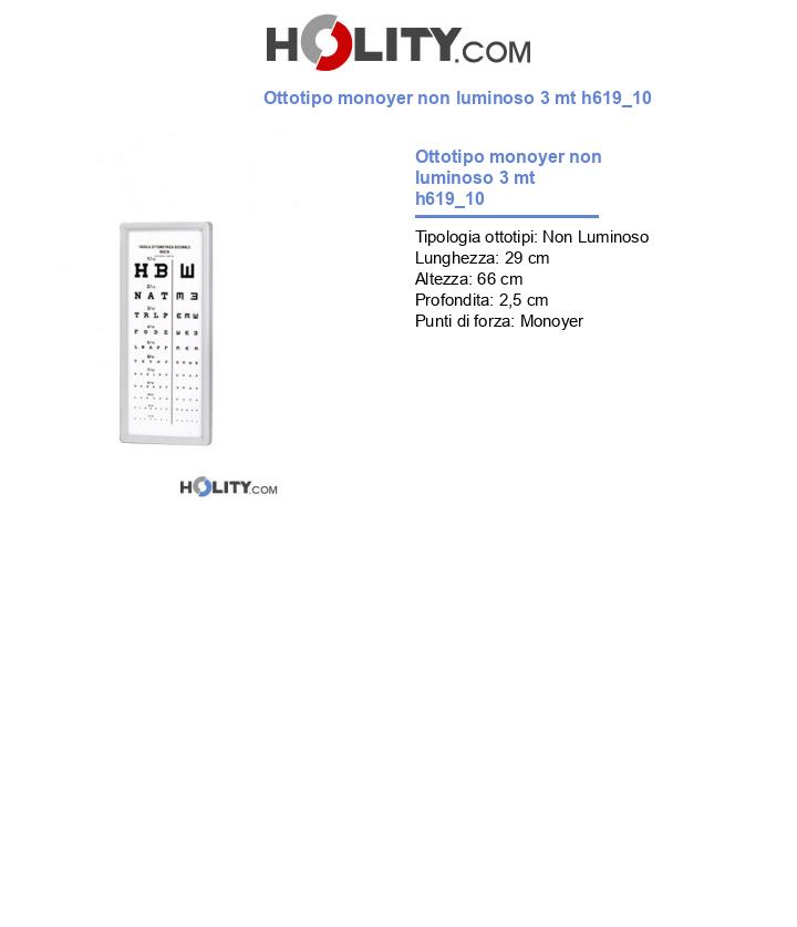 Ottotipo monoyer non luminoso 3 mt h619_10