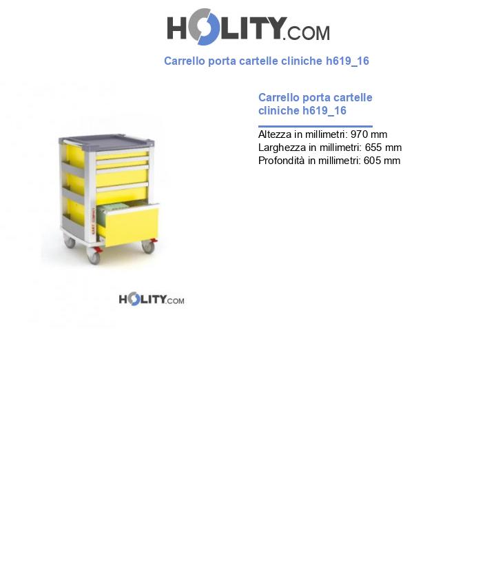 Carrello porta cartelle cliniche h619_16
