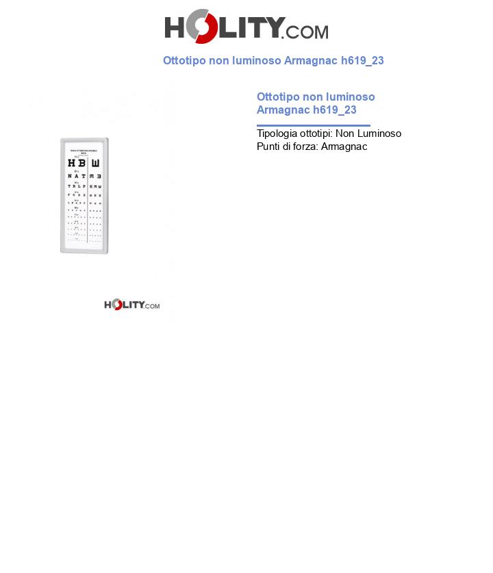 Ottotipo non luminoso Armagnac h619_23