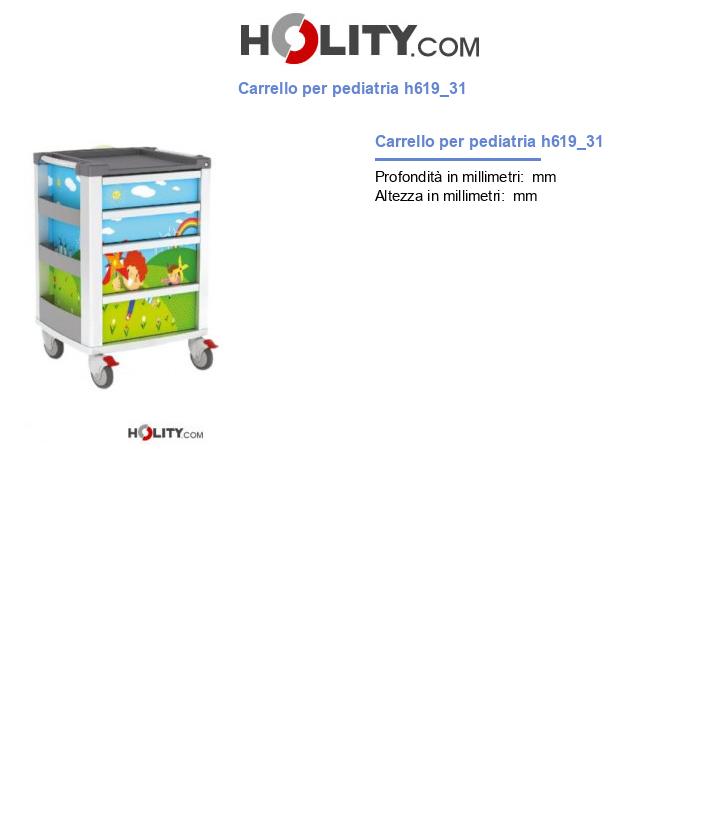Carrello per pediatria h619_31