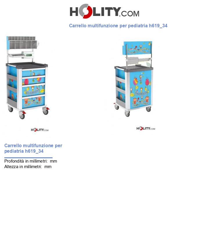 Carrello multifunzione per pediatria h619_34