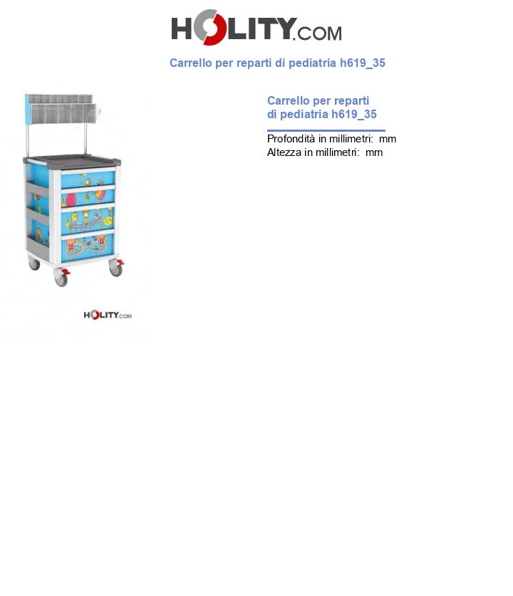 Carrello per reparti di pediatria h619_35
