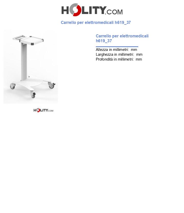 Carrello per elettromedicali h619_37