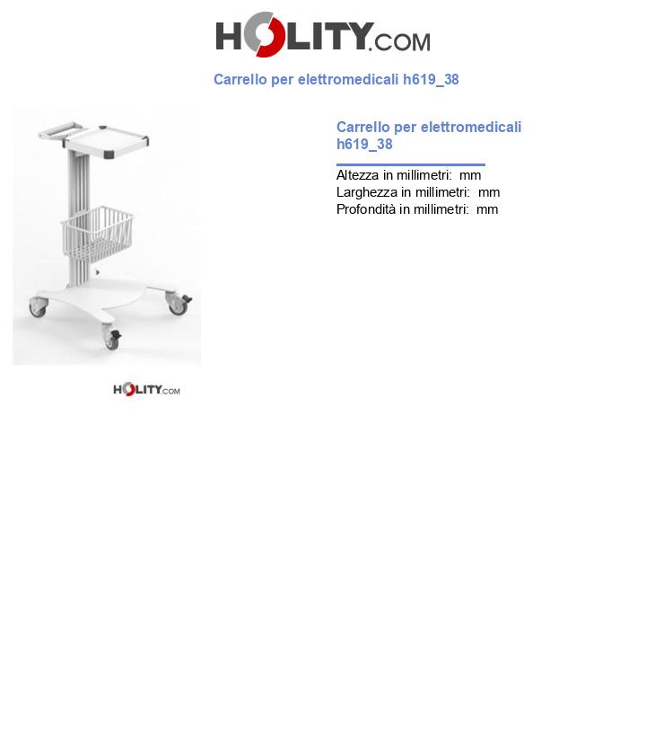 Carrello per elettromedicali h619_38