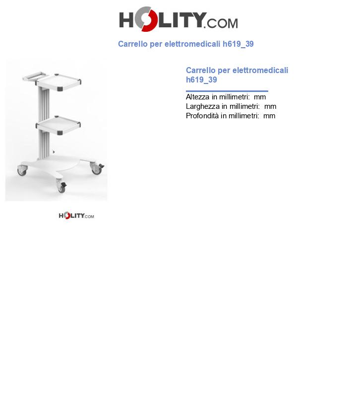 Carrello per elettromedicali h619_39