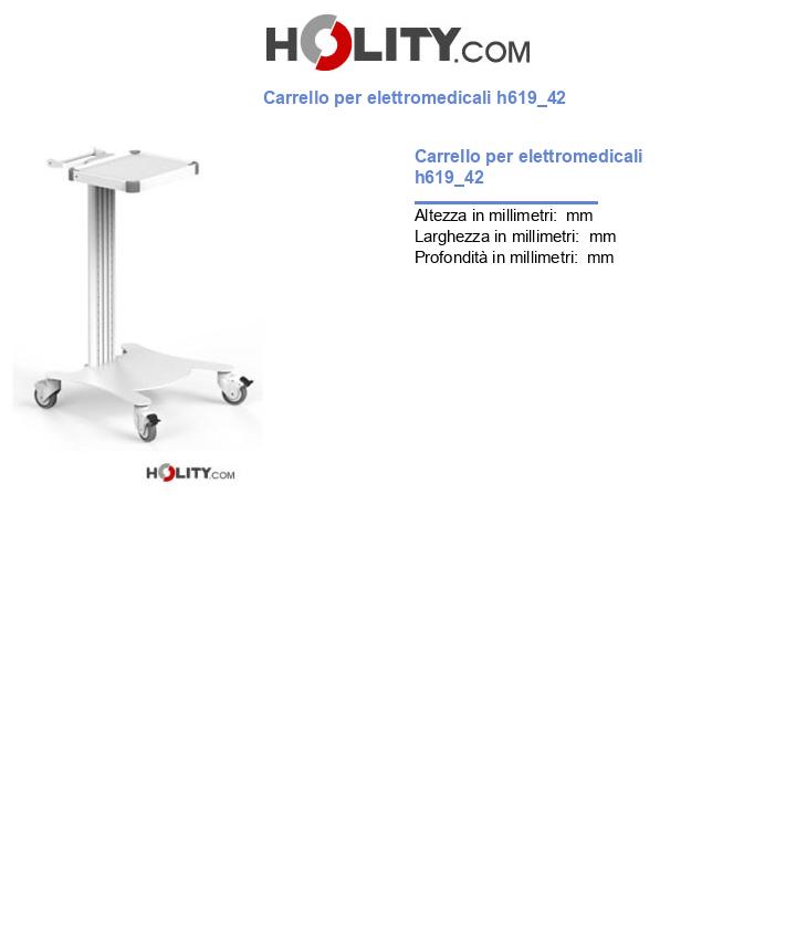 Carrello per elettromedicali h619_42