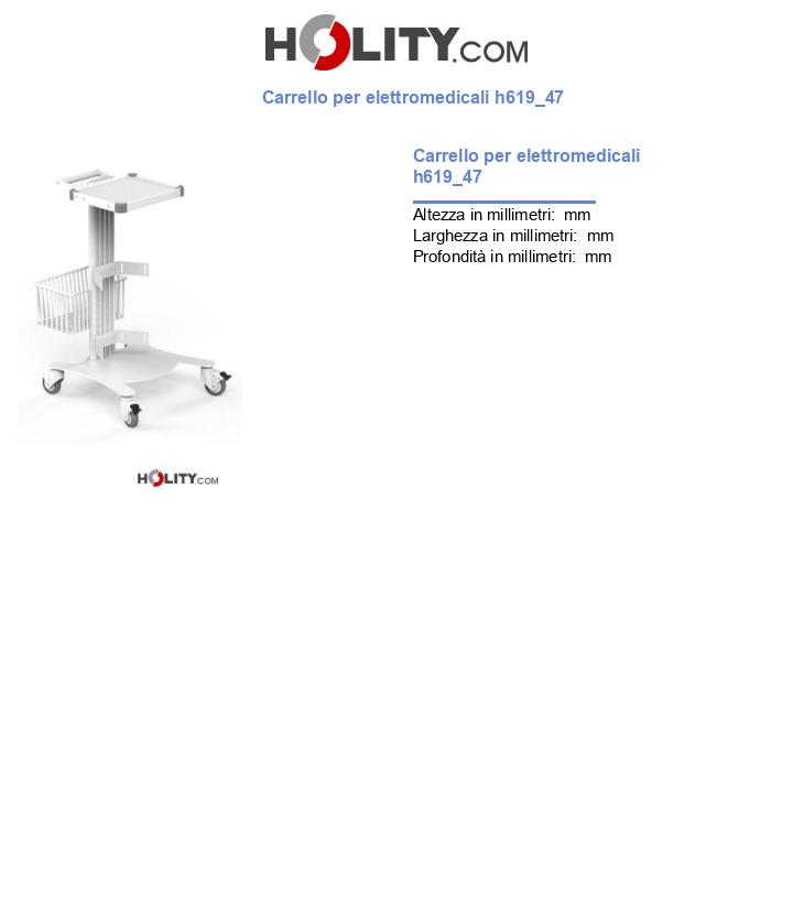 Carrello per elettromedicali h619_47