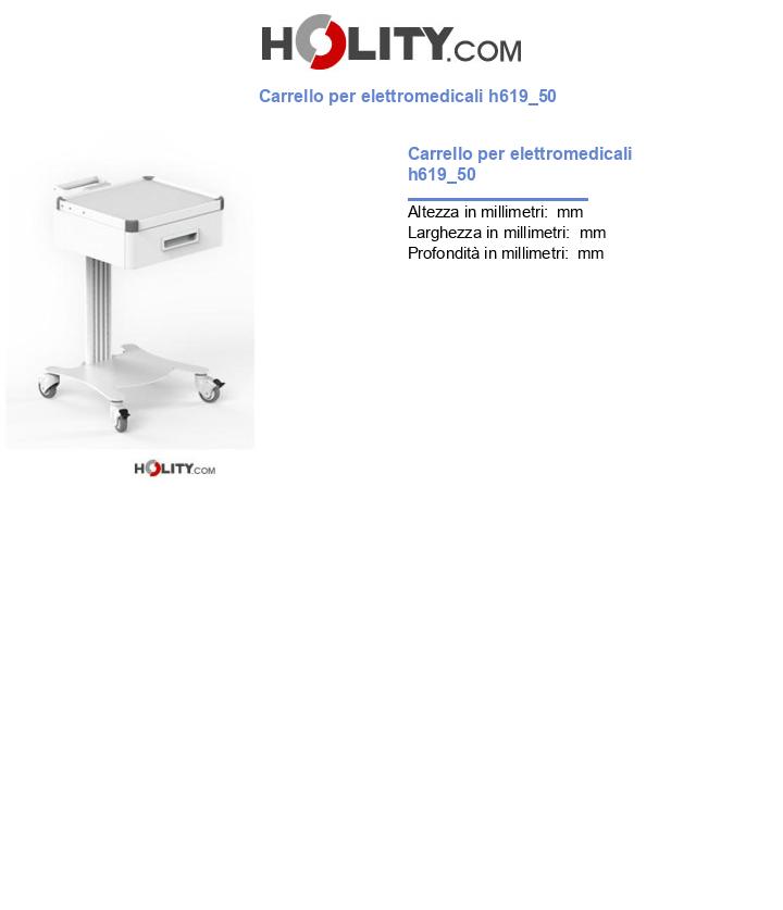Carrello per elettromedicali h619_50