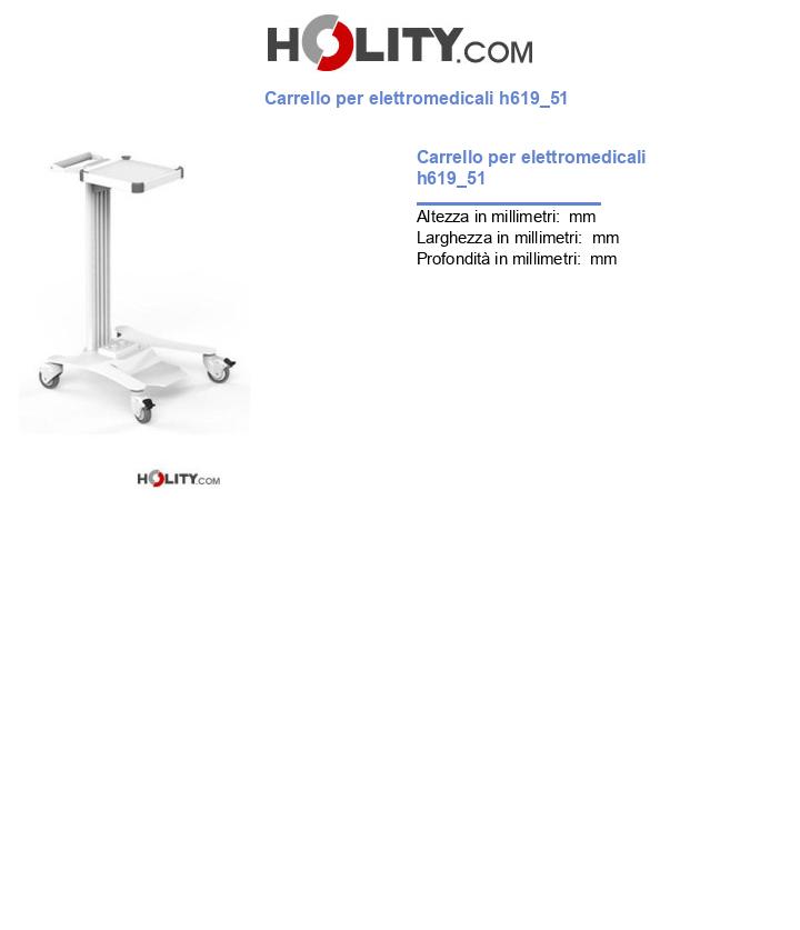 Carrello per elettromedicali h619_51