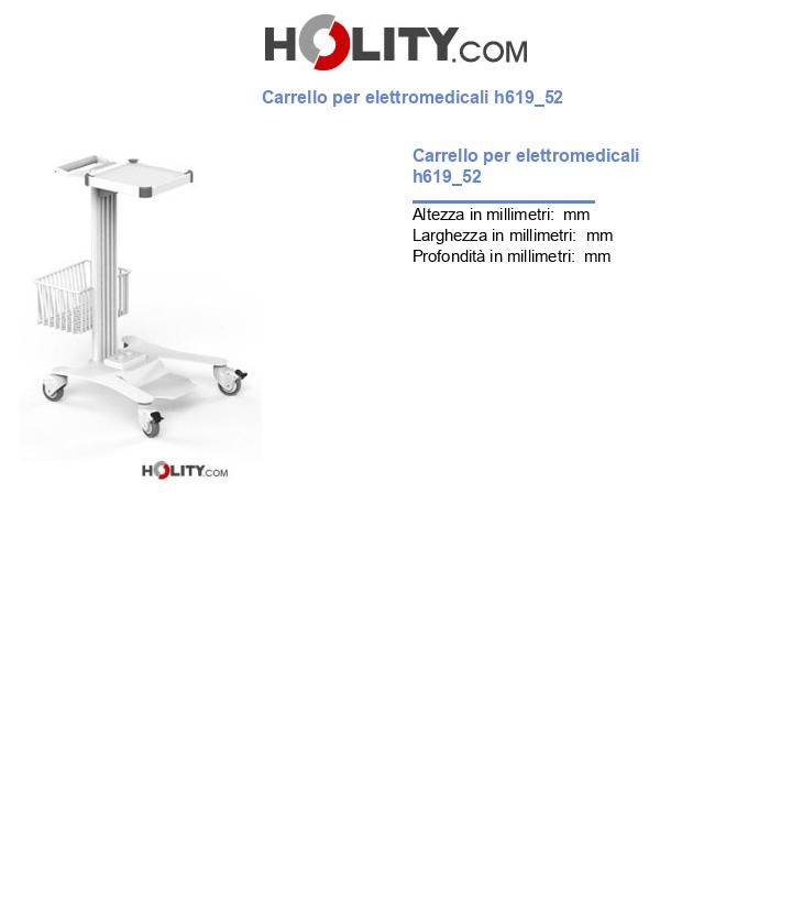 Carrello per elettromedicali h619_52