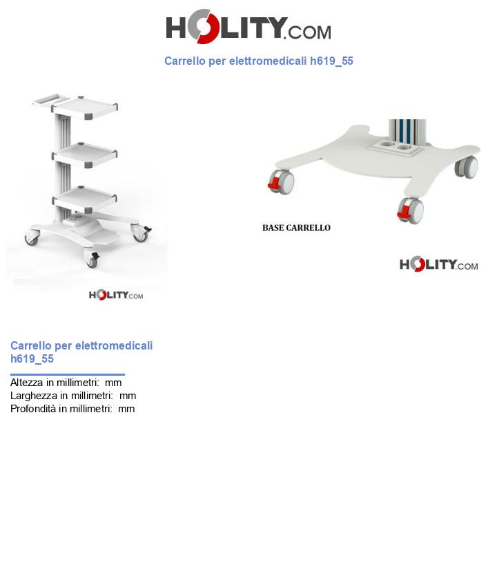 Carrello per elettromedicali h619_55