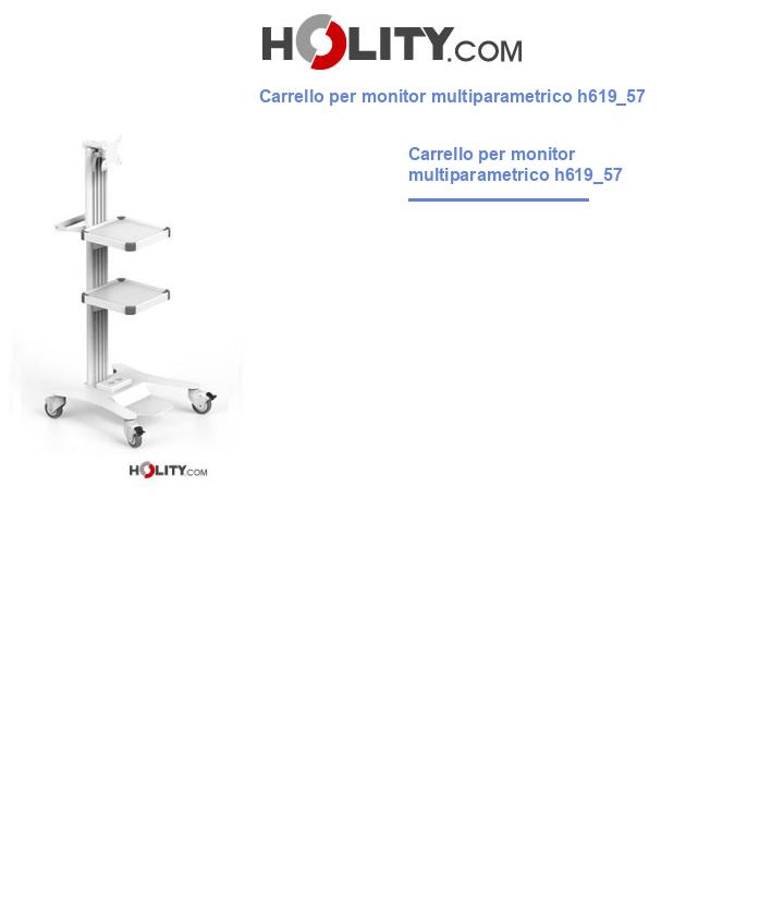 Carrello per monitor multiparametrico h619_57