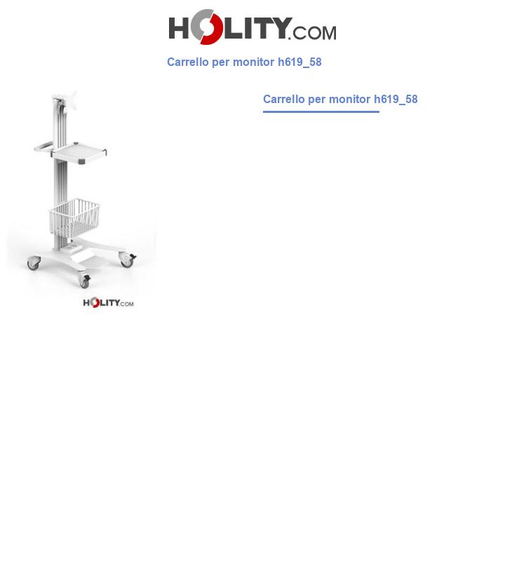 Carrello per monitor h619_58