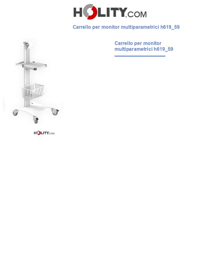 Carrello per monitor multiparametrici h619_59