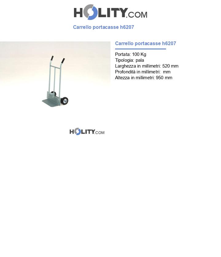 Carrello portacasse h6207