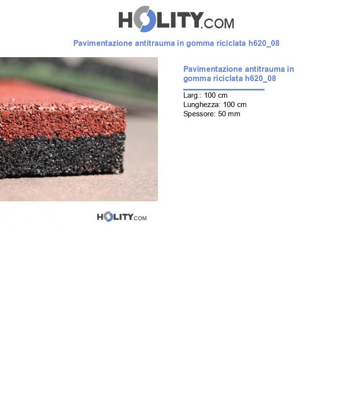Pavimentazione antitrauma in gomma riciclata h620_08