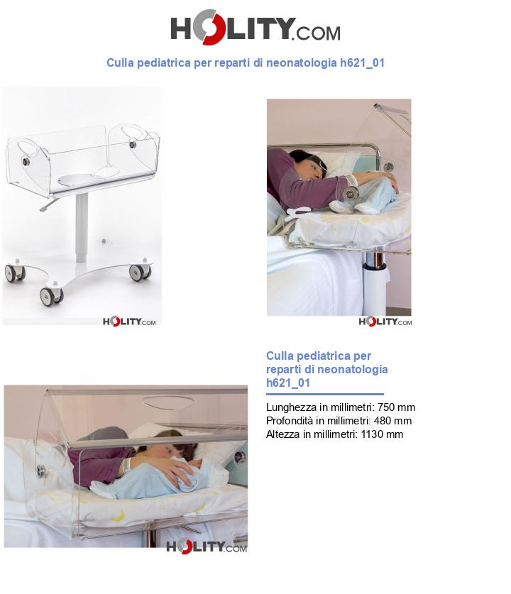 Culla pediatrica per reparti di neonatologia h621_01