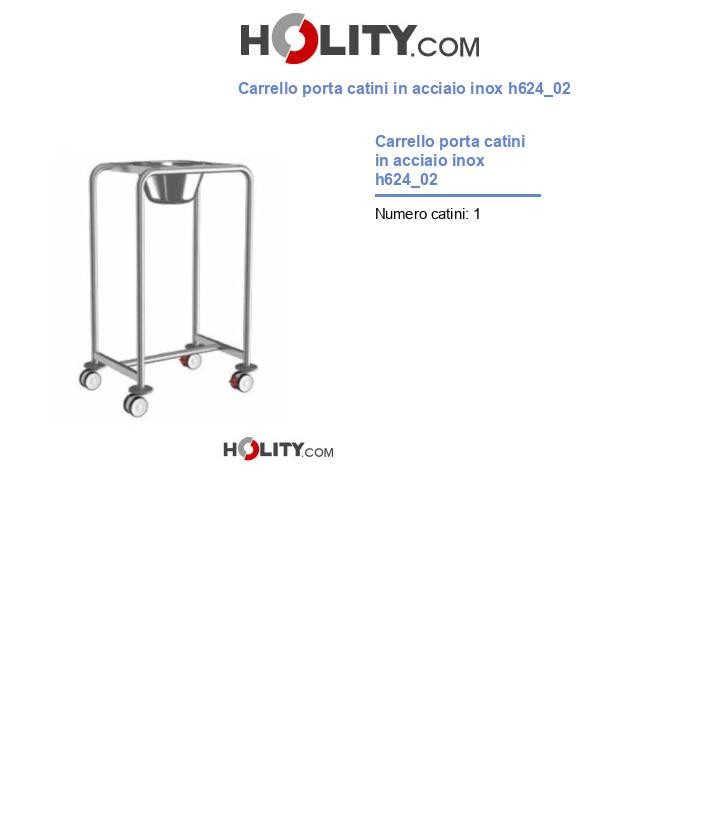 Carrello porta catini in acciaio inox h624_02