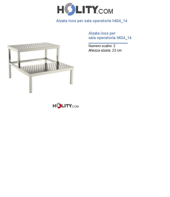 Alzata inox per sala operatoria h624_14