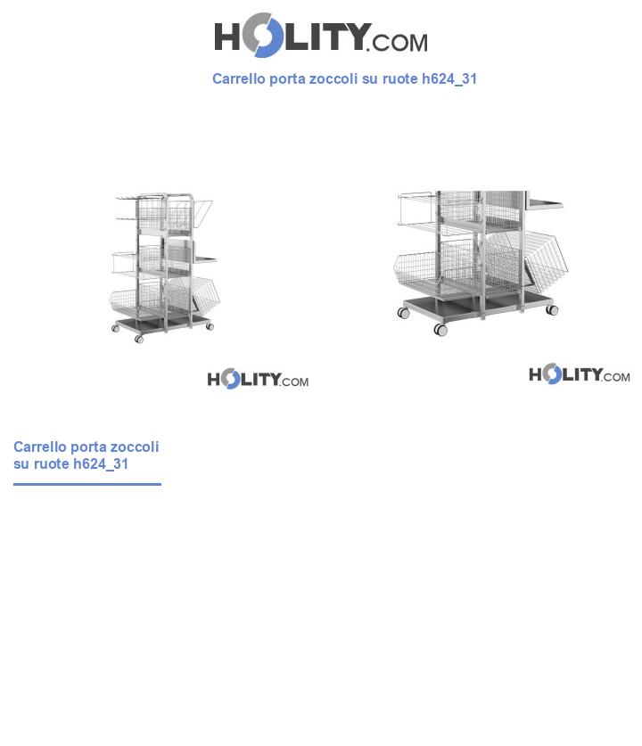 Carrello porta zoccoli su ruote h624_31