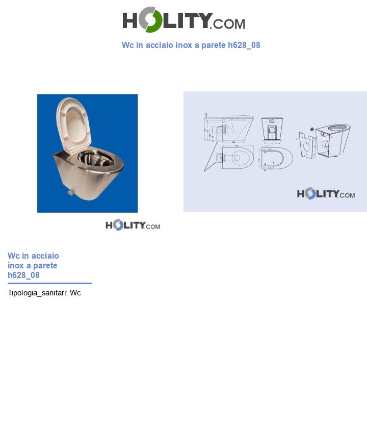 Wc in acciaio inox a parete h628_08
