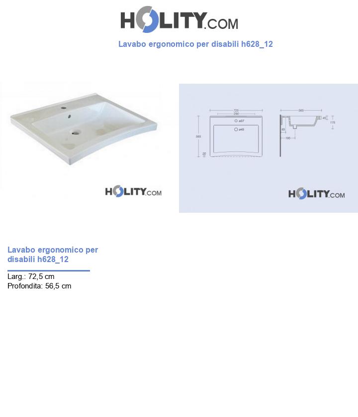 Lavabo ergonomico per disabili h628_12