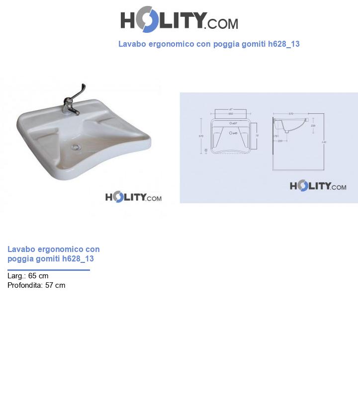 Lavabo ergonomico con poggia gomiti h628_13