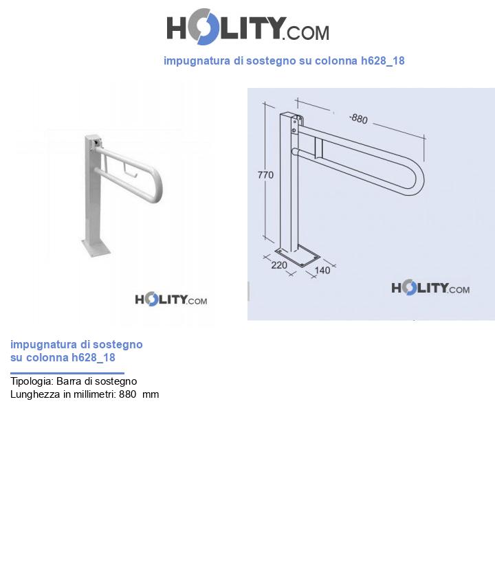 impugnatura di sostegno su colonna h628_18