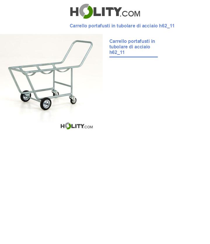 Carrello portafusti in tubolare di acciaio h62_11