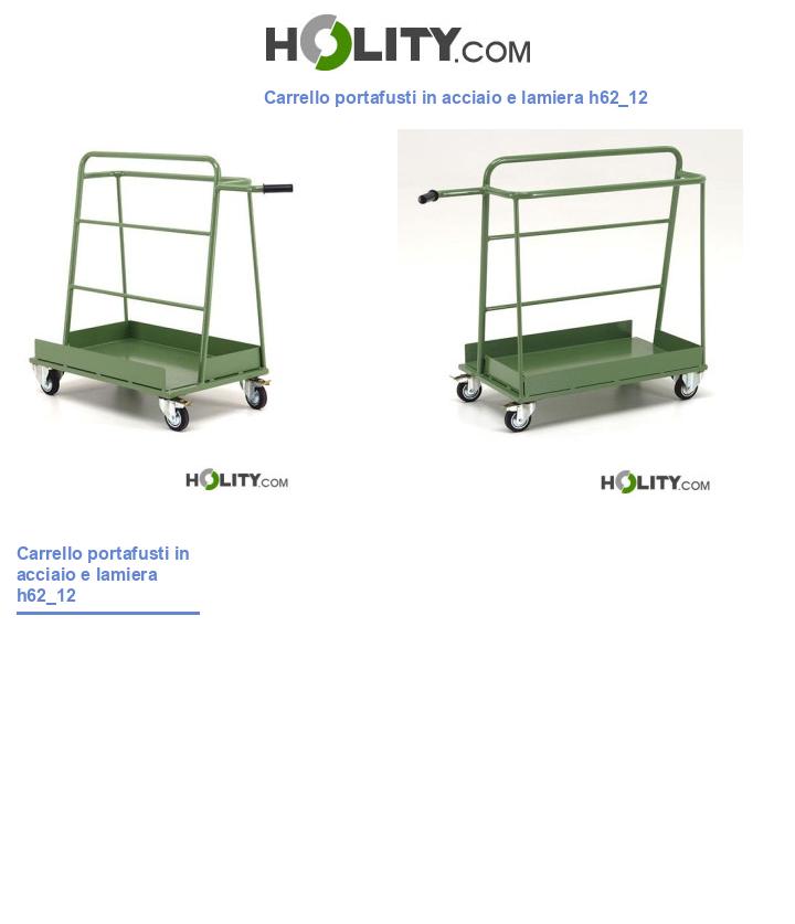 Carrello portafusti in acciaio e lamiera h62_12