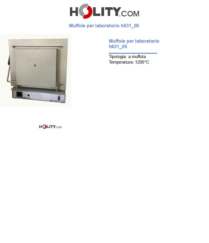 Muffola per laboratorio h631_05