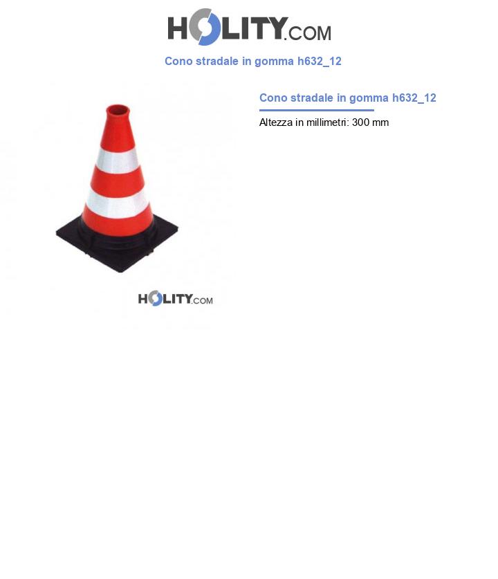 Cono stradale in gomma h632_12
