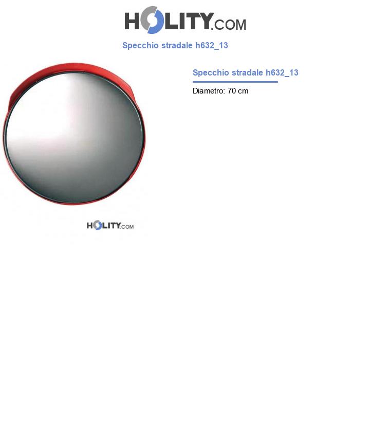 Specchio Stradale 90 Cm - Per Sicurezza Incroci E Viali - Foto 9