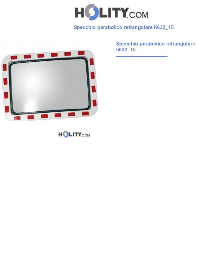 Specchio parabolico rettangolare h632_15