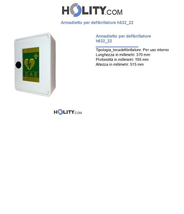 Armadietto per defibrillatore h632_22
