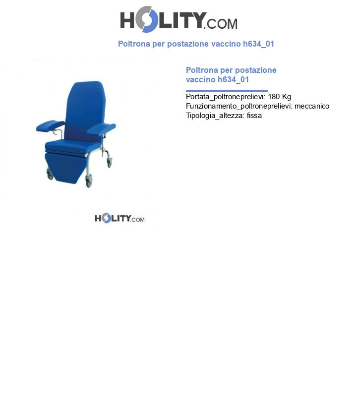 Poltrona per postazione vaccino h634_01