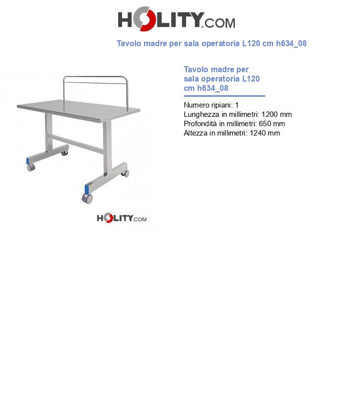 Tavolo madre per sala operatoria L120 cm h634_08