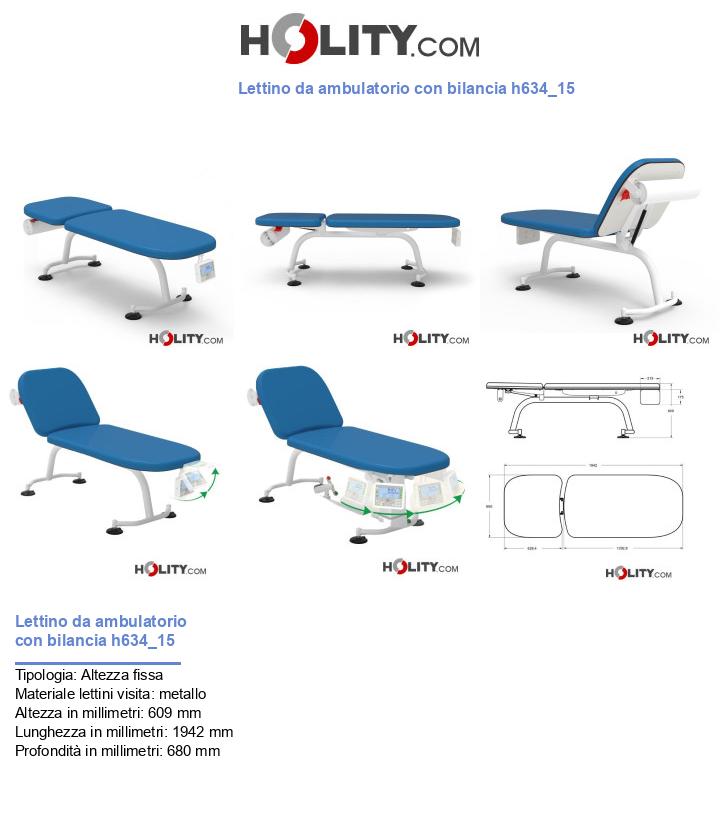 Lettino da ambulatorio con bilancia h634_15
